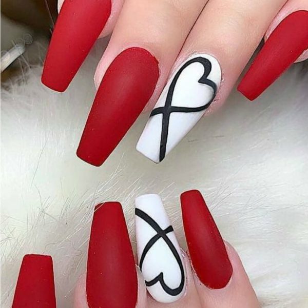 20 Valentine's Day Nails Ideas Featuring All Nail Shapes