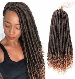 Crochet Faux Locs Straight Curly Ends 20 Inch For Protective Styling