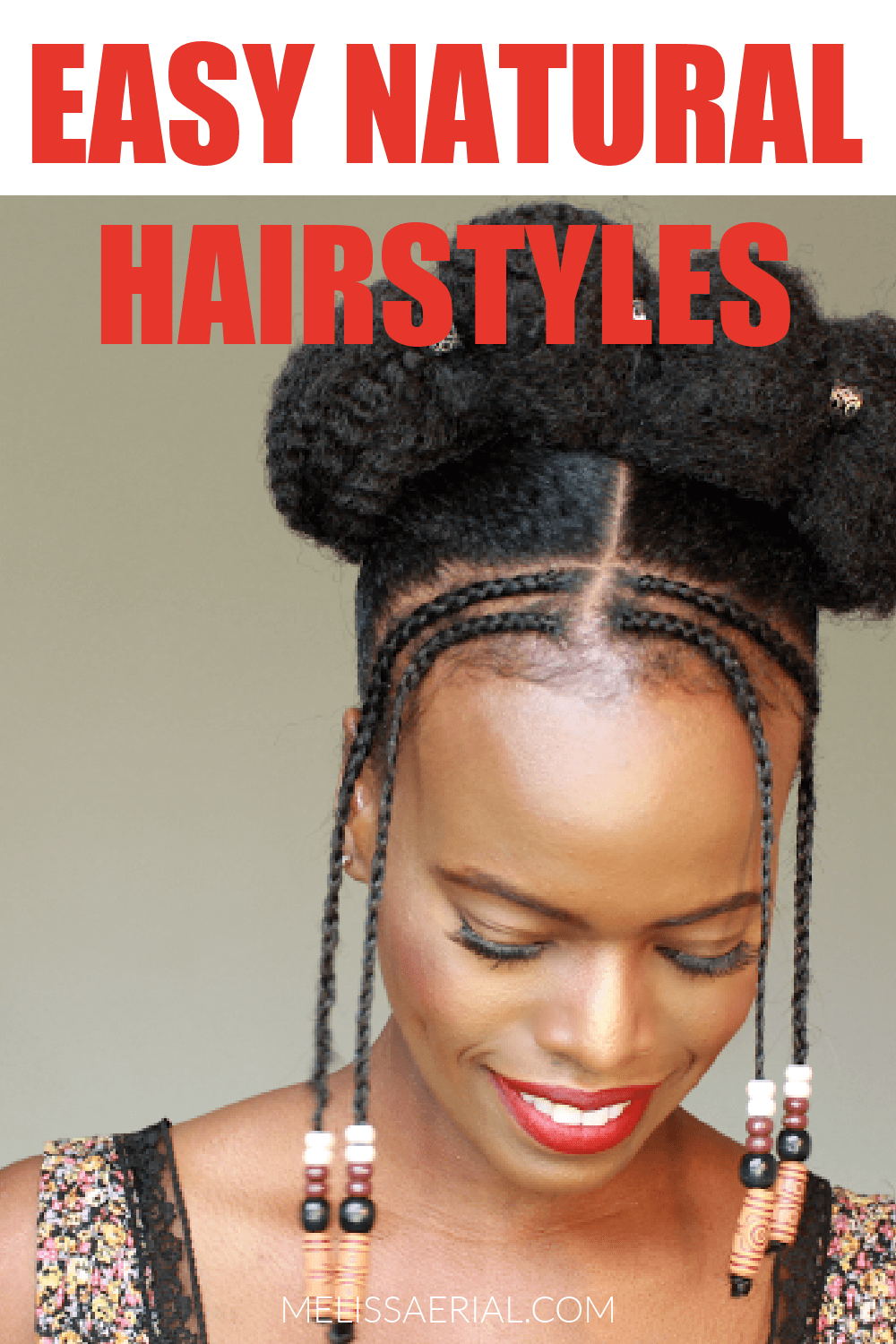 Tribal Braids Natural Hairstyle Updo With Hair Bun For Black Women