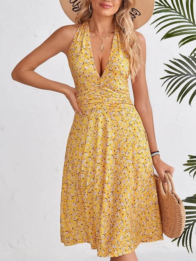 yellow summer dress